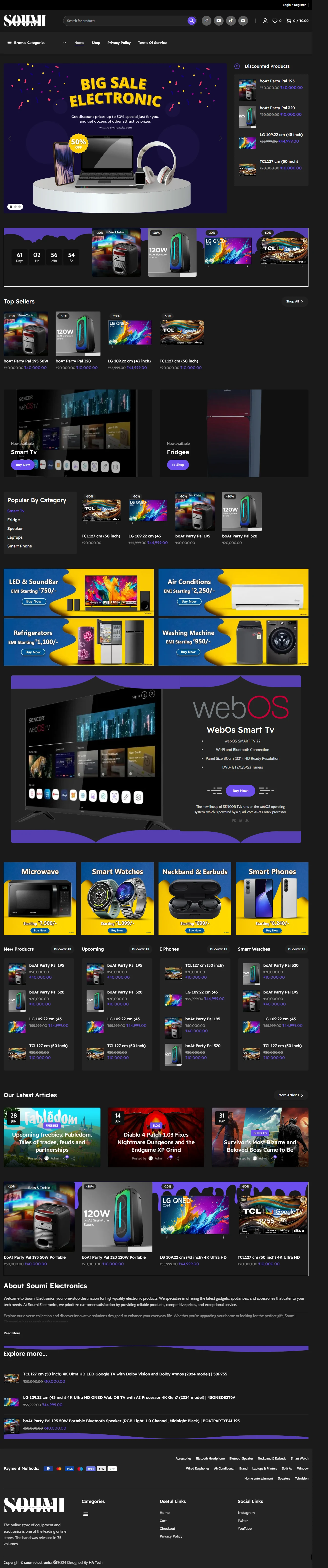 Ecommerce Electronics Website
